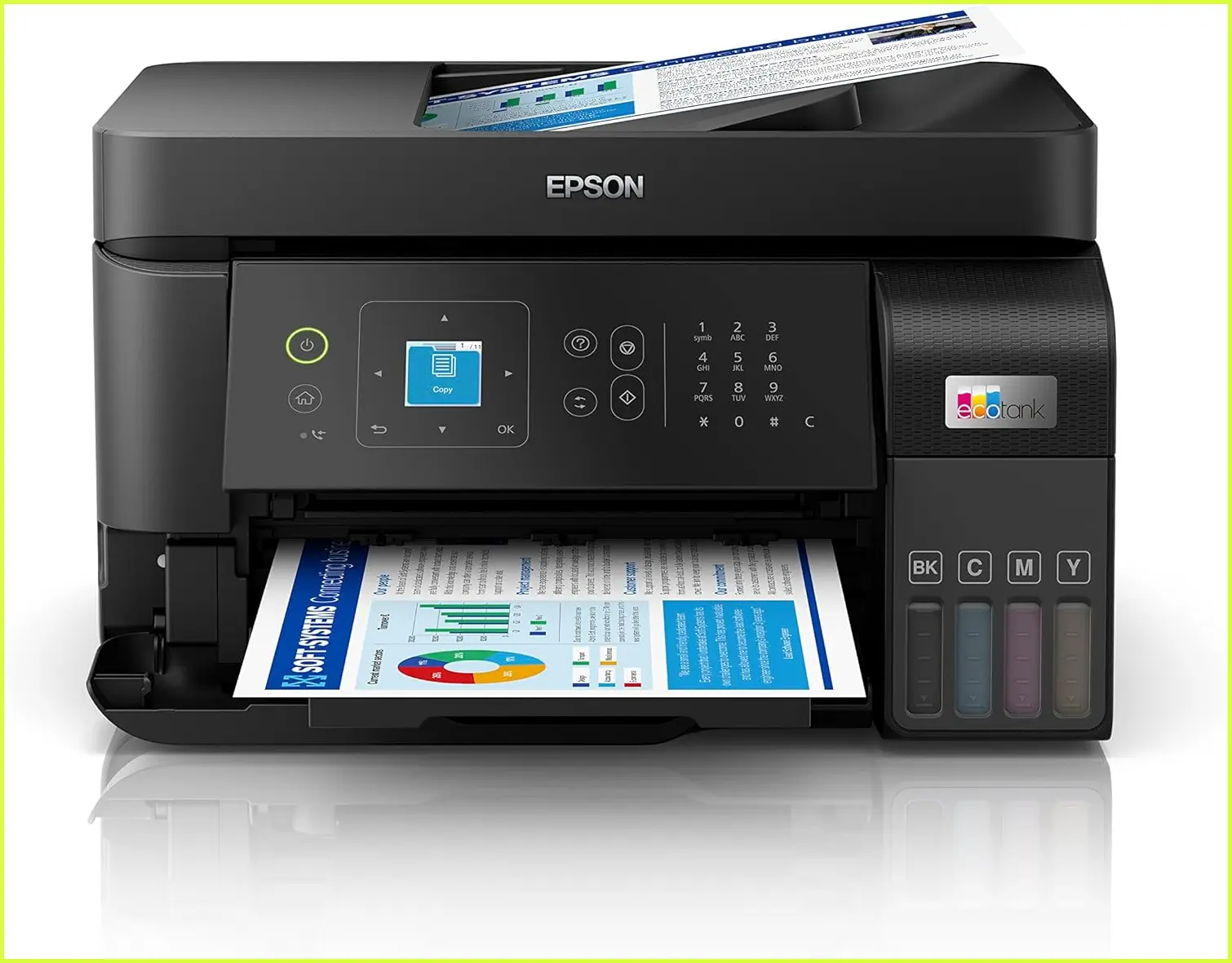 Multifuncional Epson EcoTank L5590 em uso