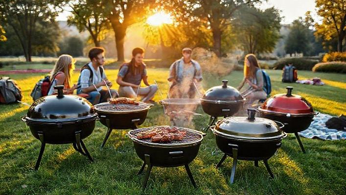 10 melhores churrasqueiras portáteis redondas: guia definitivo para churrascos perfeitos em qualquer lugar